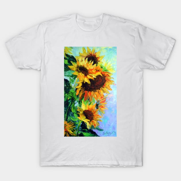 Sunflowers T-Shirt by OLHADARCHUKART